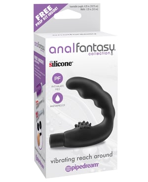 Anal Fantasy Collection Vibrating Reach Around – Black by Anal Fantasy Collection product image