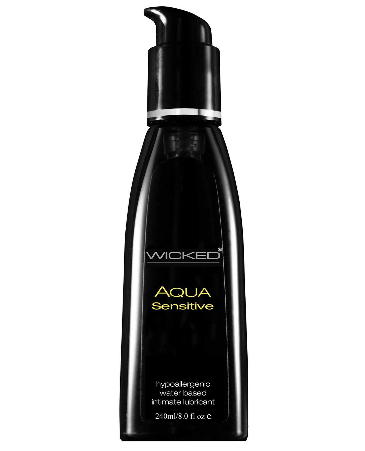 Wicked Sensual Care Hypoallergenic Aqua Sensitive Water Based Lubricant – 8 oz Unscented by Wicked Sensual Care product image