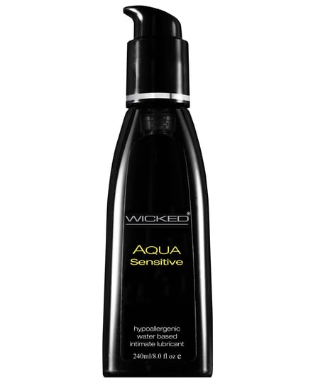 Wicked Sensual Care Hypoallergenic Aqua Sensitive Water Based Lubricant – 8 oz Unscented by Wicked Sensual Care product image