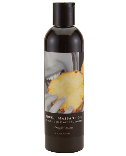 Earthly Body Edible Massage Oil – 8 oz Pineapple by Earthly Body product image