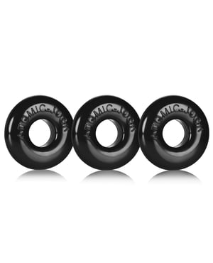 Oxballs Ringer Donut 1 – Black Pack of 3 by Oxballs product image
