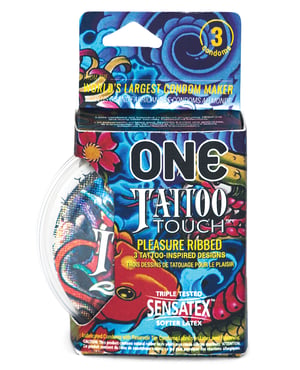 One Tattoo Touch Condoms – Pack of 3 by One product image