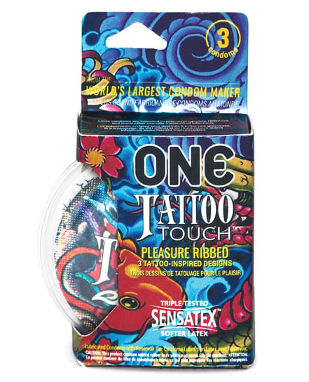 One Tattoo Touch Condoms – Pack of 3 by One product image