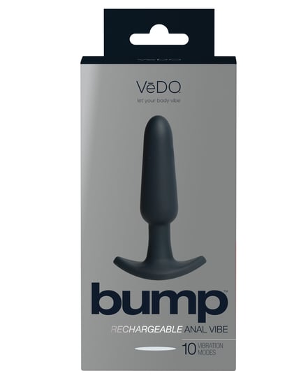 VeDO Bump Rechargeable Anal Vibe – Just Black by VeDO product image