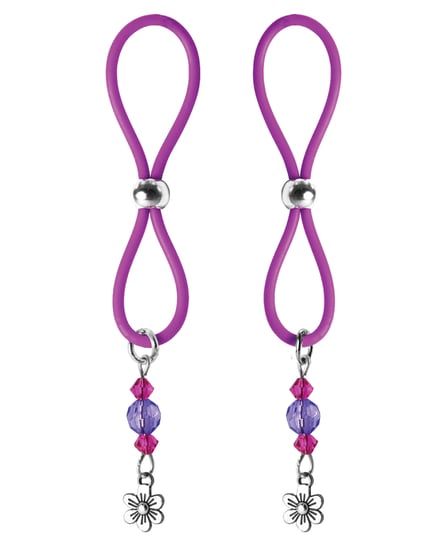 Bijoux de Nip Nipple Halos Flower Charm – Purple by Bijoux de Nip product image