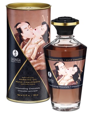 Shunga Warming Oil – 3.5 oz Intoxicating Chocolate by Shunga product image