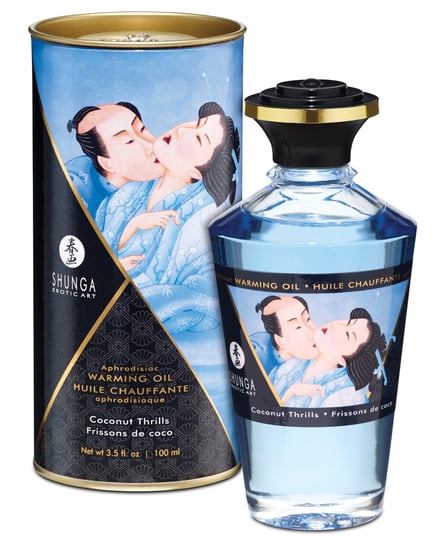 Shunga Warming Oil – 3.5 oz Coconut Thrills by Shunga product image