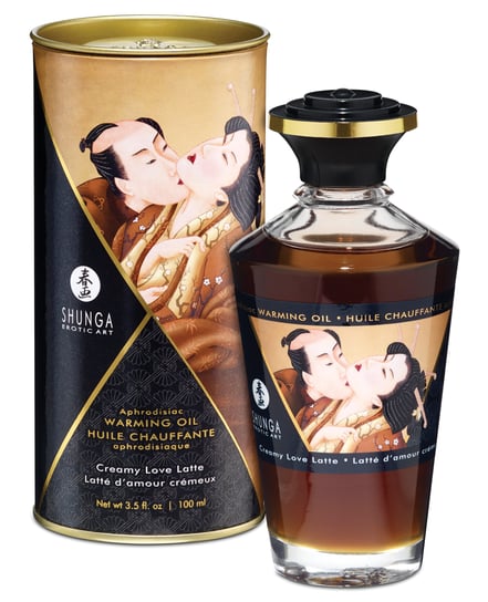 Shunga Warming Oil – 3.5 oz Creamy Love Latte by Shunga product image