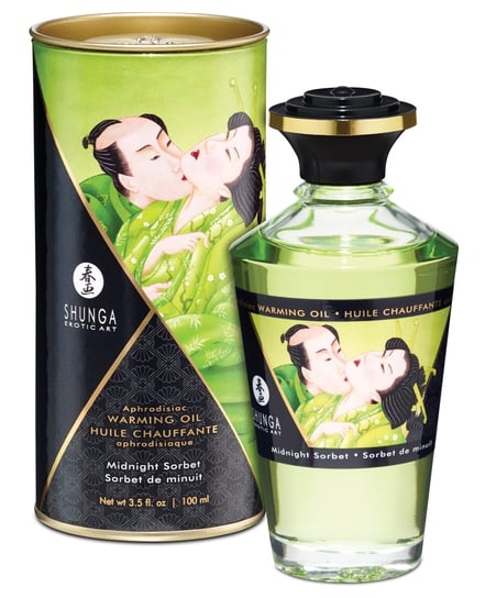 Shunga Warming Oil – 3.5 oz Midnight Sorbet by Shunga product image