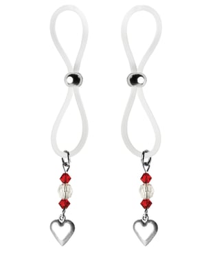 Bijoux de Nip Nipple Halos Heart Charm – Red/Clear by Bijoux de Nip product image