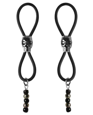Bijoux de Nip Nipple Halos Black Skull Slider – Black/Silver by Bijoux de Nip product image