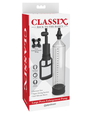 Classix Large Penis Enlargement Pump – Clear by Classix product image