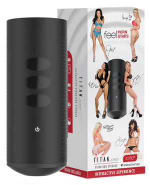 Kiiroo Titan The Experience Interactive Vibrating Stroker – Black by Kiiroo product image