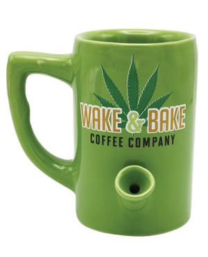 Wake & Bake Coffee Mug – 10 oz Green by Island Dogs product image