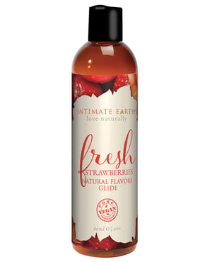 Intimate Earth Natural Flavors Glide – 60 ml Fresh Strawberries by Intimate Earth product image