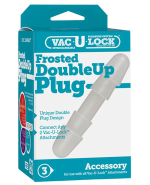 Vac-U-Lock Double Up Plug – Frosted by Vac-U-lock product image