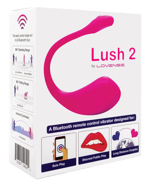 Lovense Lush 2.0 Sound Activated Vibrator – Pink by Lovense product image