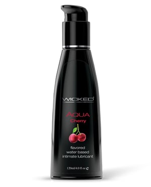Wicked Sensual Care Aqua Water Based Lubricant – 4 oz Cherry by Wicked Sensual Care product image