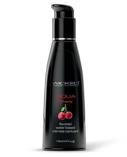 Wicked Sensual Care Aqua Water Based Lubricant – 4 oz Cherry by Wicked Sensual Care product image