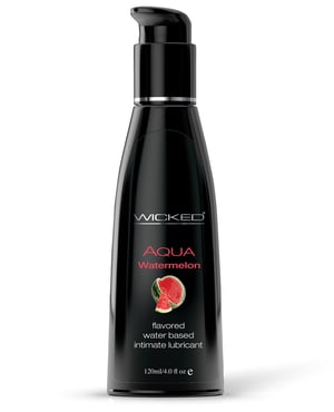 Wicked Sensual Care Aqua Water Based Lubricant – 4 oz Watermelon by Wicked Sensual Care product image