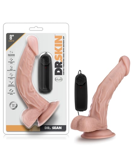 Blush Dr. Skin Dr. Sean 8″ Cock w/Suction Cup – Vanilla by Dr. Skin product image