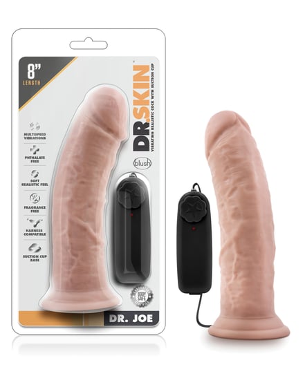Blush Dr. Skin Dr. Joe 8″ Cock w/Suction Cup – Vanilla by Dr. Skin product image