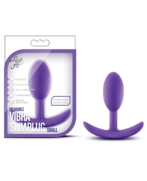 Blush Luxe Wearable Vibra Slim Plug Small – Purple by Luxe product image