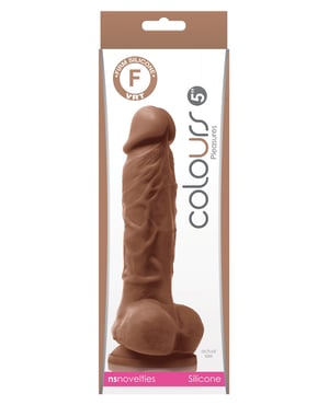 Colours Pleasures 5″ Dildo w/Suction Cup – Brown by Colours product image