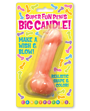 Super Fun Big Penis Candle – Flesh by Candy Prints product image