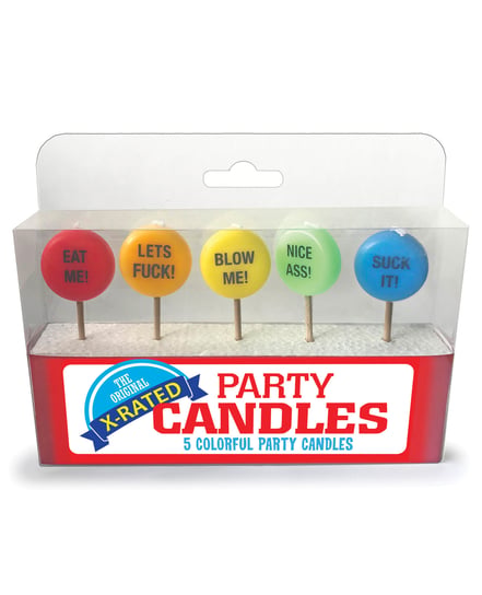 X-Rated Party Candles – Set of 5 by Candy Prints product image