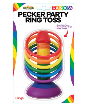 Rainbow Pecker Party Ring Toss by Hott Products product image