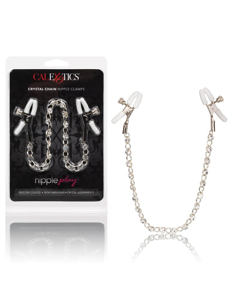 Nipple Play Crystal Nipple Clamps – Clear by Nipple Play product image