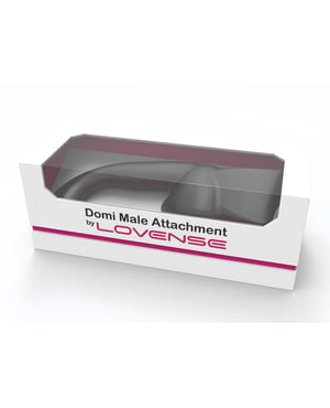 Lovense Domi Flexible Rechargeable Mini Wand Male Attachment – Black by Lovense product image