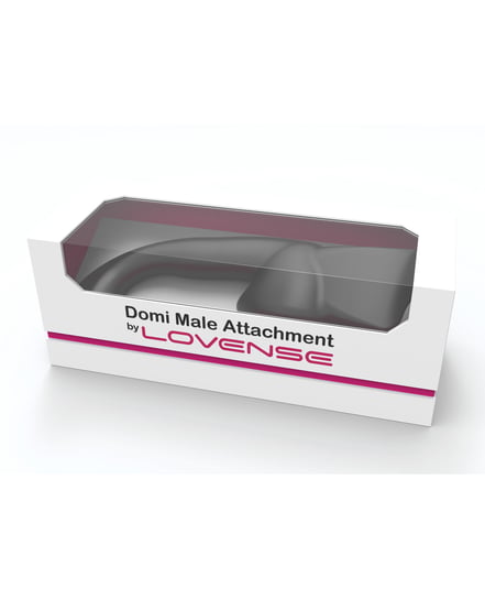 Lovense Domi Flexible Rechargeable Mini Wand Male Attachment – Black by Lovense product image