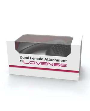 Lovense Domi Flexible Rechargeable Mini Wand Female Attachment – Black by Lovense product image
