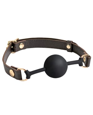 Spartacus Silicone Ball Gag – Brown Leather Strap 43 mm Ball by Spartacus product image