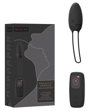 Bnaughty Premium Unleashed Remote Control Bullet – Noir by Bnaughty product image