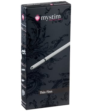 Mystim Thin Finn eStim Urethral Sound – Silver by Mystim product image