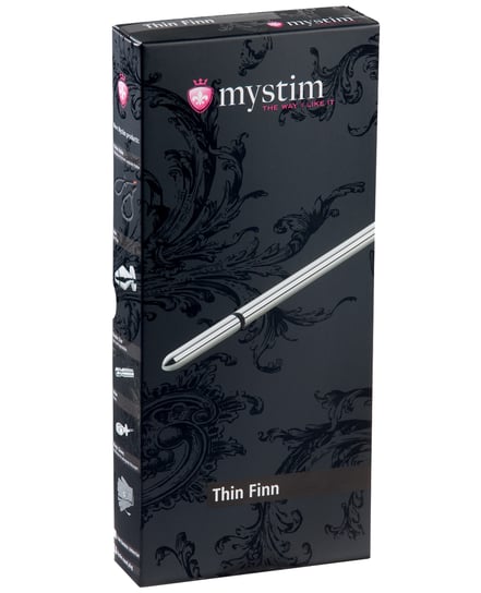 Mystim Thin Finn eStim Urethral Sound – Silver by Mystim product image