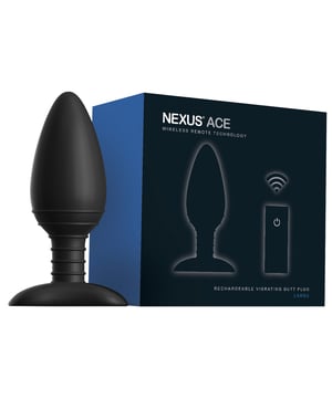 Nexus Ace Remote Control Butt Plug Large – Black by Nexus product image