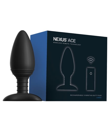 Nexus Ace Remote Control Butt Plug Large – Black by Nexus product image