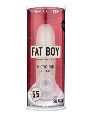 Perfect Fit Fat Boy Micro Ribbed Sheath 5.5″ – Clear by Perfect Fit product image