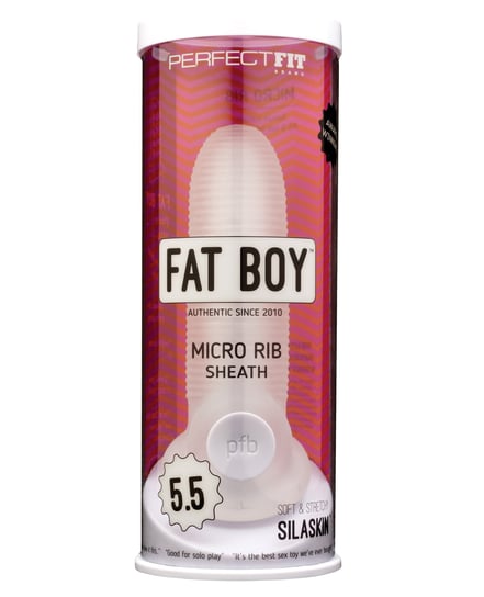 Perfect Fit Fat Boy Micro Ribbed Sheath 5.5″ – Clear by Perfect Fit product image