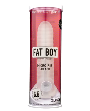 Perfect Fit Fat Boy Micro Ribbed Sheath 6.5″ – Clear by Perfect Fit product image