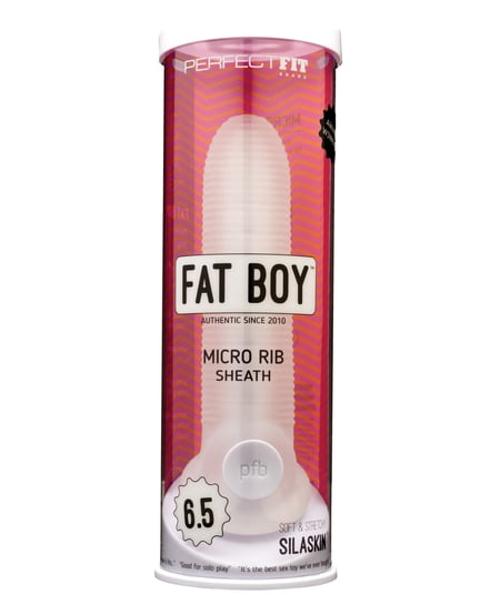 Perfect Fit Fat Boy Micro Ribbed Sheath 6.5″ – Clear by Perfect Fit product image