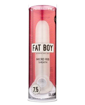 Perfect Fit Fat Boy Micro Ribbed Sheath 7.5″ – Clear by Perfect Fit product image