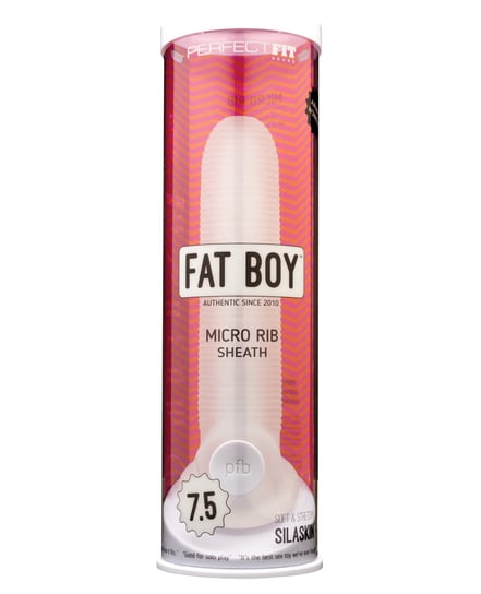 Perfect Fit Fat Boy Micro Ribbed Sheath 7.5″ – Clear by Perfect Fit product image