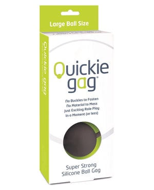 Quickie Ball Gag Large – Black by Quickie Gag product image