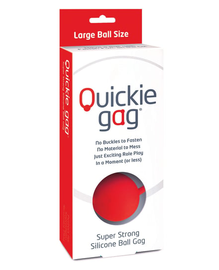 Quickie Ball Gag Large – Red by Quickie Gag product image