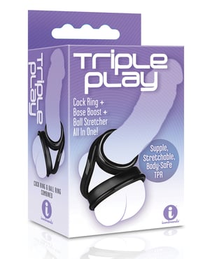 The 9’s Triple Ring TPR Cock Ring by The 9s product image
